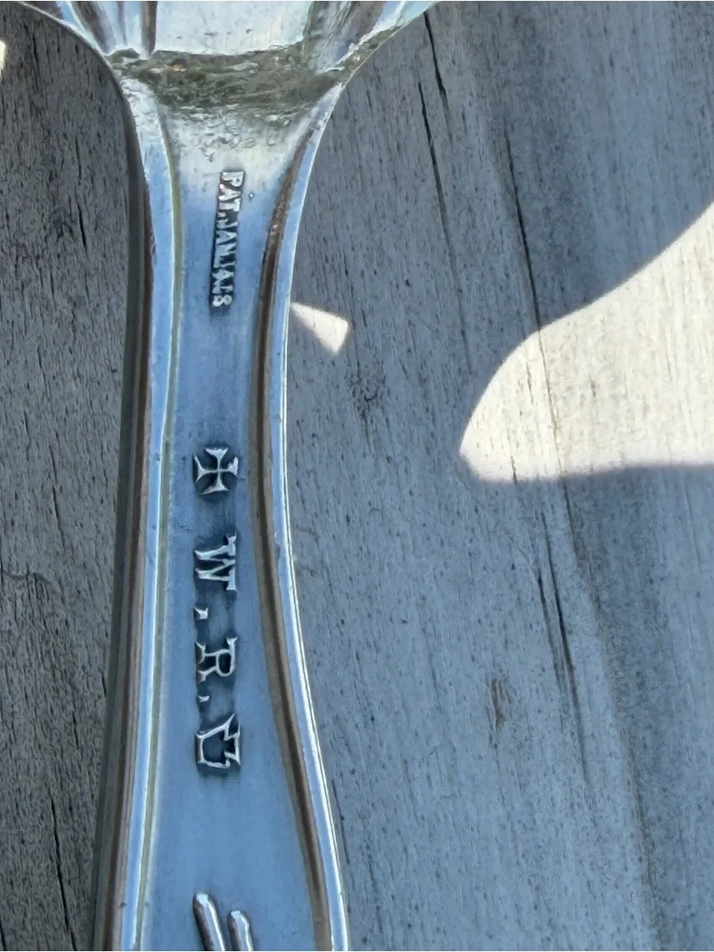 WR Keystone Oneida Silverplate Carnation 8.75 Inch‎ Solid Smooth Casserole Spoon